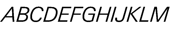 PPNeueGstaad LightItalic Instance Font UPPERCASE