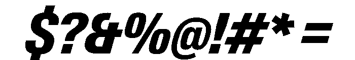 PPNeueGstaad NarrowExtraboldItalic Instance Font OTHER CHARS