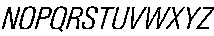 PPNeueGstaad NarrowLightItalic Instance Font UPPERCASE