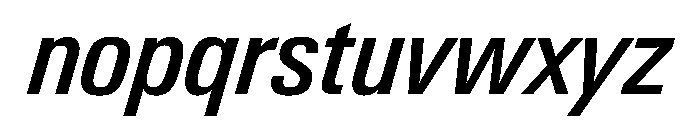 PPNeueGstaad NarrowMediumItalic Instance Font LOWERCASE