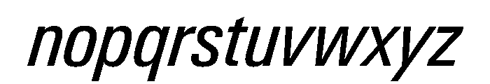 PPNeueGstaad NarrowRegularItalic Instance Font LOWERCASE
