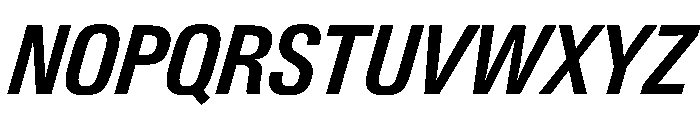 PPNeueGstaad NarrowSemiboldItalic Instance Font UPPERCASE