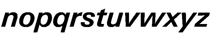 PPNeueGstaad SemiboldItalic Instance Font LOWERCASE