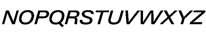 PPNeueGstaad WideMediumItalic Instance Font UPPERCASE