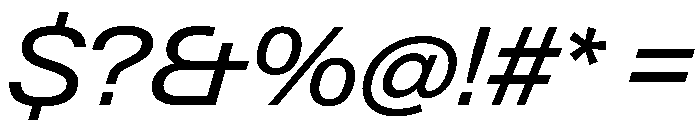 PPNeueGstaad WideRegularItalic Instance Font OTHER CHARS