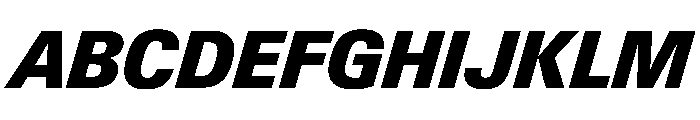 PPNeueGstaadCompact CompactBlackItalic Instance Font UPPERCASE
