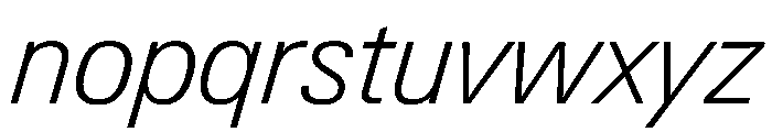 PPNeueGstaadCompact CompactExtralightItalic Instance Font LOWERCASE
