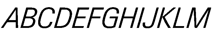 PPNeueGstaadCompact CompactLightItalic Instance Font UPPERCASE