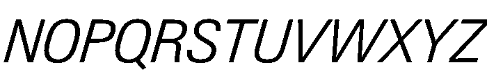 PPNeueGstaadCompact CompactLightItalic Instance Font UPPERCASE