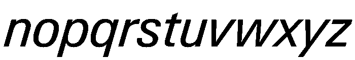 PPNeueGstaadCompact CompactRegularItalic Instance Font LOWERCASE
