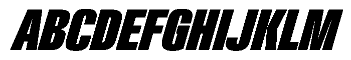 PPNeueGstaadCompressed CompressedBlackItalic Instance Font UPPERCASE