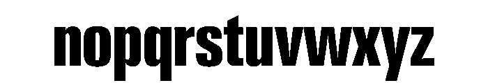 PPNeueGstaadCompressed CompressedBold Instance Font LOWERCASE