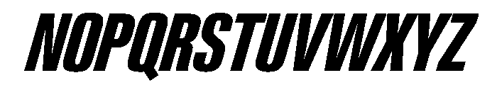 PPNeueGstaadCompressed CompressedBoldItalic Instance Font UPPERCASE