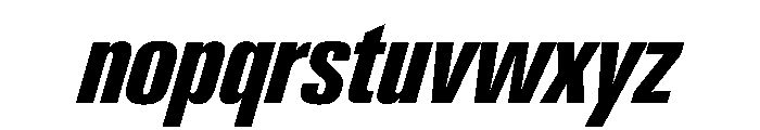 PPNeueGstaadCompressed CompressedBoldItalic Instance Font LOWERCASE