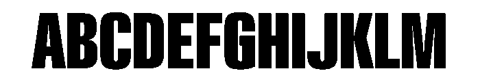 PPNeueGstaadCompressed CompressedExtrabold Instance Font UPPERCASE