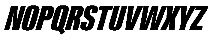 PPNeueGstaadCompressed CompressedExtraboldItalic Instance Font UPPERCASE