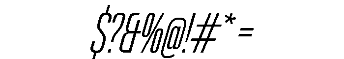 PPNeueGstaadCompressed CompressedExtralightItalic Instance Font OTHER CHARS