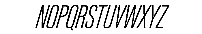 PPNeueGstaadCompressed CompressedExtralightItalic Instance Font UPPERCASE