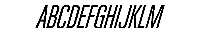 PPNeueGstaadCompressed CompressedLightItalic Instance Font UPPERCASE