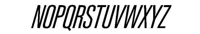 PPNeueGstaadCompressed CompressedLightItalic Instance Font UPPERCASE