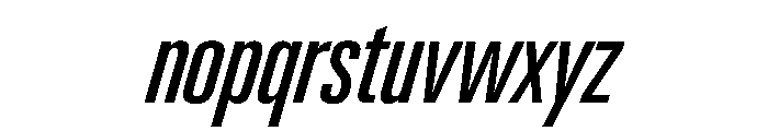 PPNeueGstaadCompressed CompressedRegularItalic Instance Font LOWERCASE