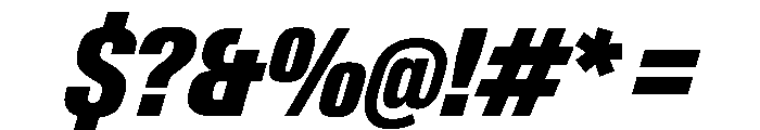 PPNeueGstaadCondensed CondensedBlackItalic Instance Font OTHER CHARS