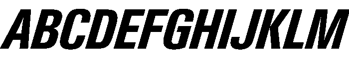 PPNeueGstaadCondensed CondensedBoldItalic Instance Font UPPERCASE