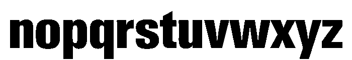 PPNeueGstaadCondensed CondensedExtrabold Instance Font LOWERCASE