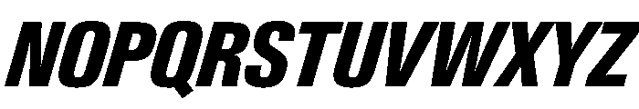 PPNeueGstaadCondensed CondensedExtraboldItalic Instance Font UPPERCASE