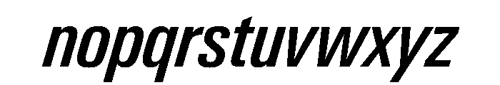 PPNeueGstaadCondensed CondensedMediumItalic Instance Font LOWERCASE
