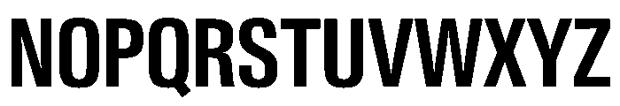 PPNeueGstaadCondensed CondensedSemibold Instance Font UPPERCASE