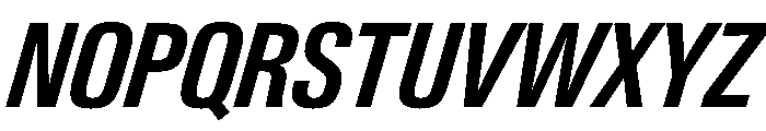 PPNeueGstaadCondensed CondensedSemiboldItalic Instance Font UPPERCASE