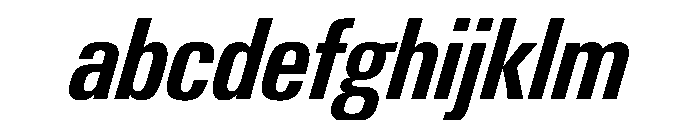 PPNeueGstaadCondensed CondensedSemiboldItalic Instance FONT