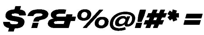 PPNeueGstaadExpanded ExpandedBlackItalic Instance Font OTHER CHARS
