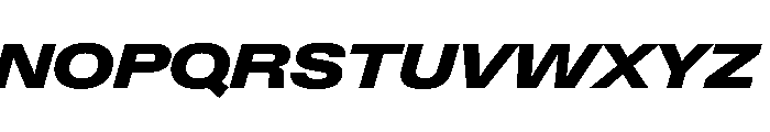 PPNeueGstaadExpanded ExpandedBlackItalic Instance Font UPPERCASE