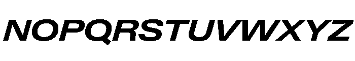 PPNeueGstaadExpanded ExpandedBoldItalic Instance Font UPPERCASE