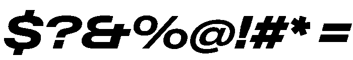 PPNeueGstaadExpanded ExpandedExtraboldItalic Instance Font OTHER CHARS