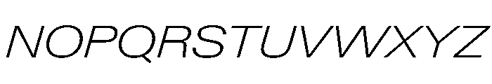 PPNeueGstaadExpanded ExpandedExtralightItalic Instance Font UPPERCASE