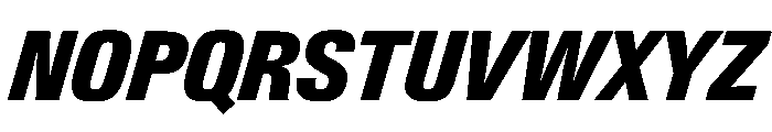 PPNeueGstaadNarrow NarrowBlackItalic Instance Font UPPERCASE
