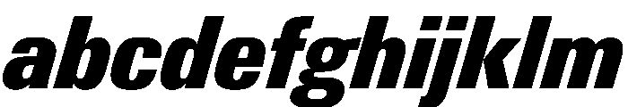 PPNeueGstaadNarrow NarrowBlackItalic Instance FONT