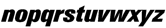 PPNeueGstaadNarrow NarrowBlackItalic Instance Font LOWERCASE