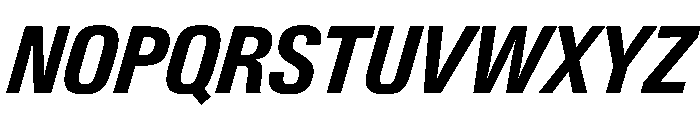 PPNeueGstaadNarrow NarrowBoldItalic Instance Font UPPERCASE