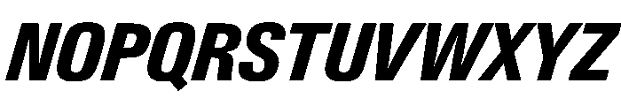 PPNeueGstaadNarrow NarrowExtraboldItalic Instance Font UPPERCASE