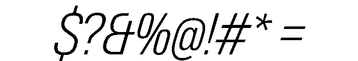 PPNeueGstaadNarrow NarrowExtralightItalic Instance Font OTHER CHARS