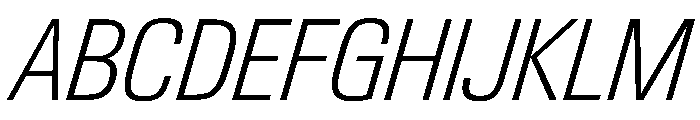PPNeueGstaadNarrow NarrowExtralightItalic Instance Font UPPERCASE