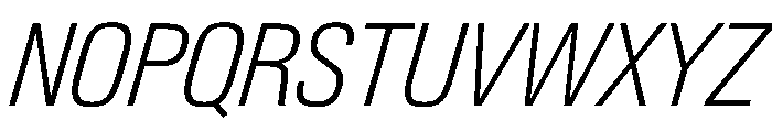 PPNeueGstaadNarrow NarrowExtralightItalic Instance Font UPPERCASE
