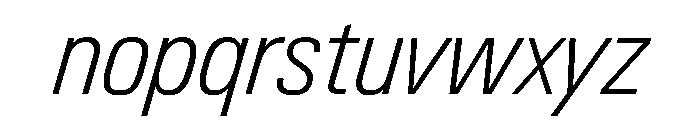 PPNeueGstaadNarrow NarrowExtralightItalic Instance Font LOWERCASE