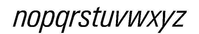 PPNeueGstaadNarrow NarrowLightItalic Instance Font LOWERCASE