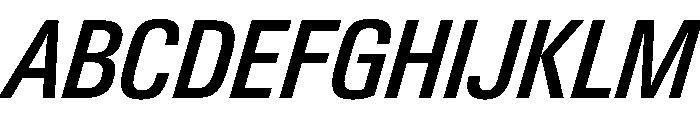 PPNeueGstaadNarrow NarrowMediumItalic Instance Font UPPERCASE