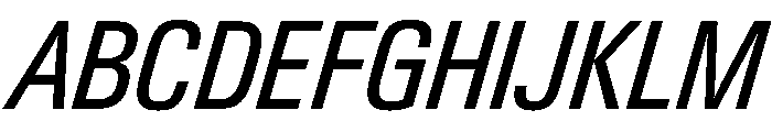 PPNeueGstaadNarrow NarrowRegularItalic Instance Font UPPERCASE